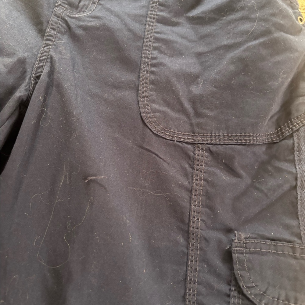 Style & Co. Women's Navy Cargo Capris - Picture 2 of 5